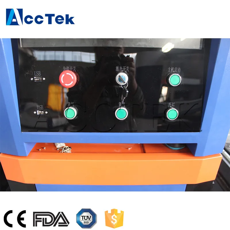 AK1330F высокой точности металлообрабатывающий станок оптоволоконный лазерный резак машина