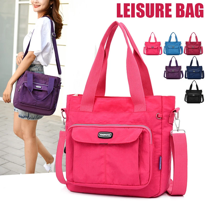 

Woman original handbags waterproof nylon bag female hobos shoulder crossbody bags high quality nylon totes women messenger bag