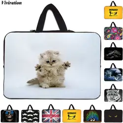 Viviration мягкий компьютер 15,6 дюймов Сумка 15,4 "15,5 кошка сумка рукав чехол для ноутбука 15 дюймов ноутбук неопреновый на молнии чехол Bolsas