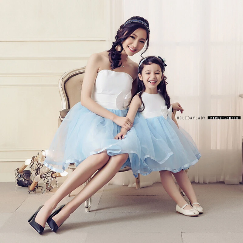 Платье для мамы и дочки без рукавов с бантом|mother daughter matching dress|matching dress clothesmom |