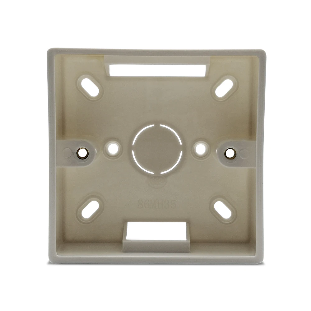 8686mm Wall Mounted Junction Box for Curtain Blind Switch White Color Installation Box for QCSMART WiFi Curtain Switch-1