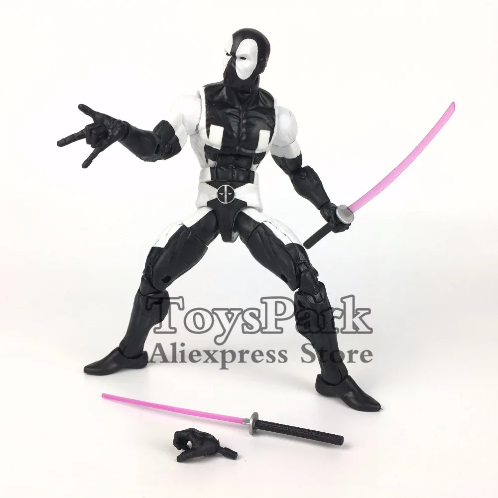 

Marvel Legends Series 6" Back In Black Deadpool Action Figure 2017 Gamestop Exclusive Collectible No Retail Box Original