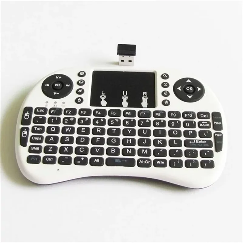 Basix Новый 2 4G мини USB беспроводная Клавиатура Тачпад и воздушная летучая мышь