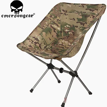 

EMERSONGEAR Tactical Folding Chair Outdoor Ultra Light Portable Camouflage Beach Camping Sketch Tactical Folding Chair Hunting
