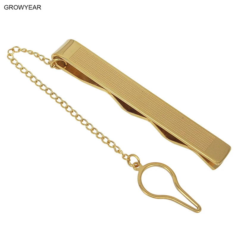 Classic 316l Stainless Steel Tie Pin Clip Gold Color For Men 1 Piece