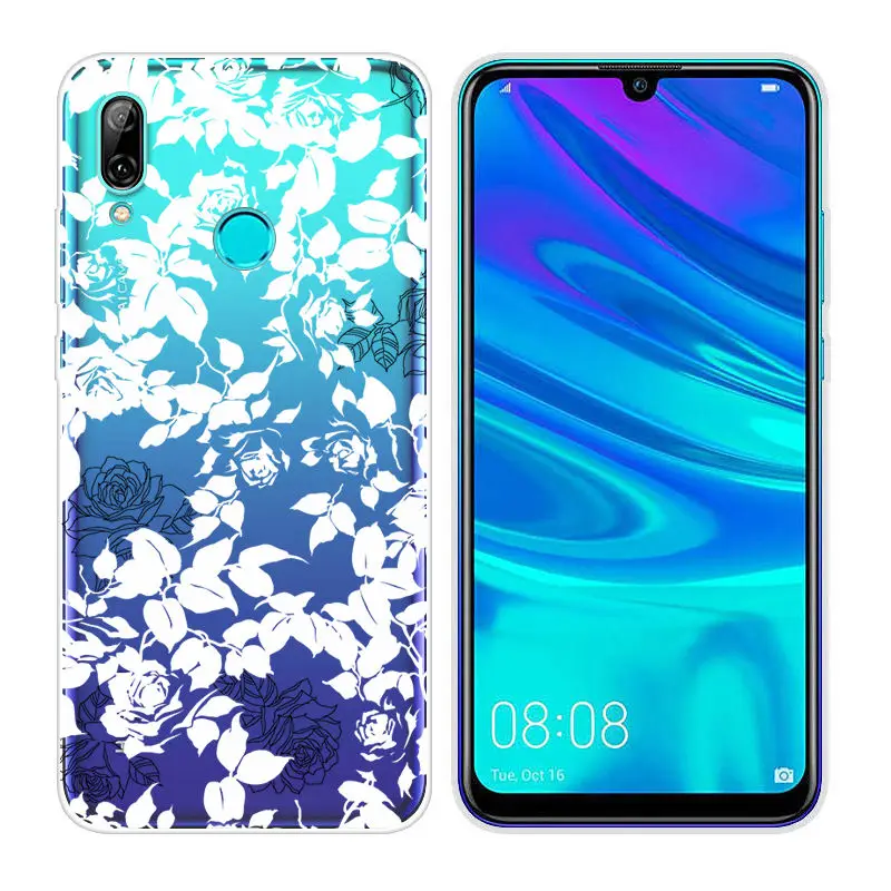 Fundas for Huawei P Smart 2019 Transparent Back Phone Case FOR P Smart 2019 6.21 inch Soft TPU Painted PSmart 2019 Cases Shell  (4)