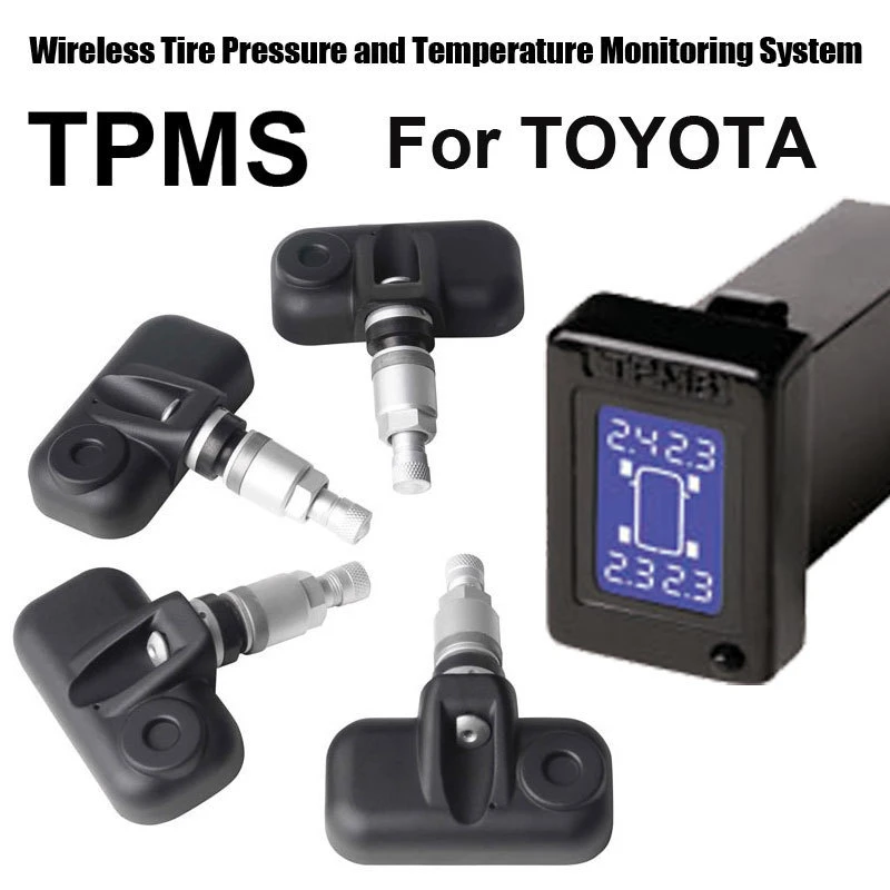 ワイヤレスタイヤ空気圧監視システム,トヨタ用tpms,4個の内部センサー