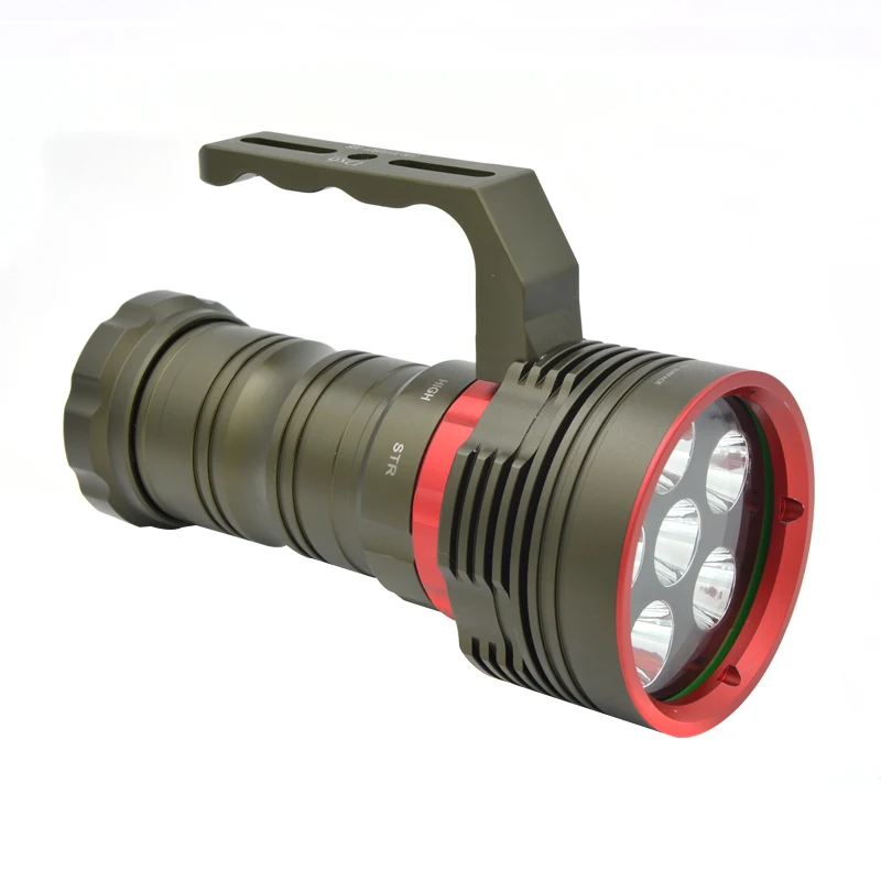 

6000LM 30W Rechargeable Flashlight LED Professional Diving Searching Lamp Super Bright Torch Outdoor Emergency Night Lamp