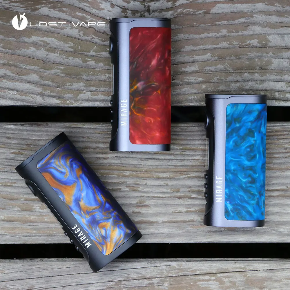 New Original Lost Vape Mirage TC Box Mod with Max 75W Advanced DNA 75C Chipset No 21700/20700/18650 Battery Box Mod Vs Drag Mod New Original Lost Vape Mirage TC Box Mod with Max 75W Advanced DNA 75C Chipset No 21700/20700/18650 Battery Box Mod Vs Drag Mod