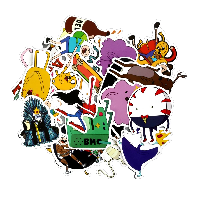 TD-ZW-30-Pieces-Lot-American-Drama-Adventure-Time-Funny-Anime-Sticker-Decal-For-Car-Laptop
