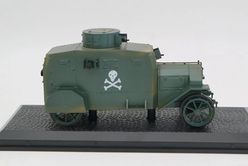 1/43 Ehrhardt E-V/4 Первая мировая война немецкие бронированные машинки, игрушка из сплава, литая под давлением Коллекционная модель автомобиля, игрушечные машинки для детей