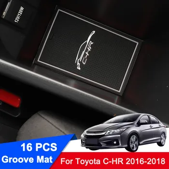 

Car Styling for Toyota C-HR CHR 2016 2017 2018 Accessories Non-slip Car Door Groove Mats Gate Slot Pad Interior Door Armrest Pad