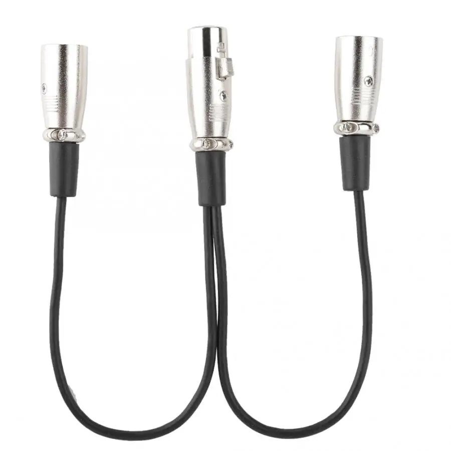 30 см XLR гнездовой разъем для двойной мужской головной сплиттер адаптер аудио