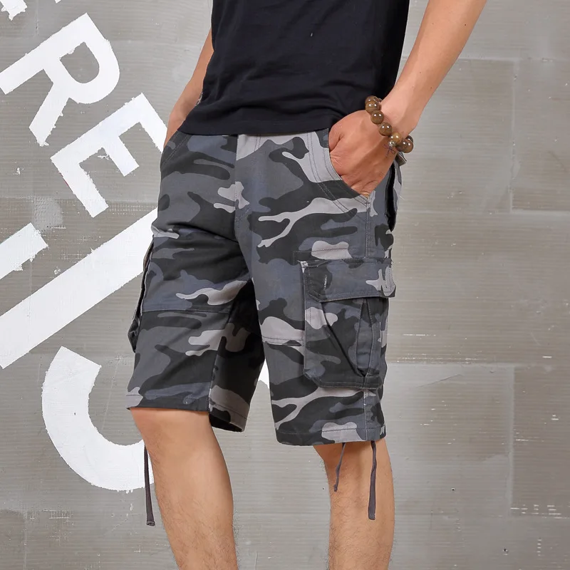 

2018 New Summer Camouflage Cargo Shorts Men Loose Men's Plus Size Military Trousers Casual Short Pants