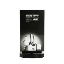 Вращающаяся акриловая рамка подставка для ресторана держатель этикеток держатель для ценника держатель меню стойка столешница настольная вывеска пищевая реклама