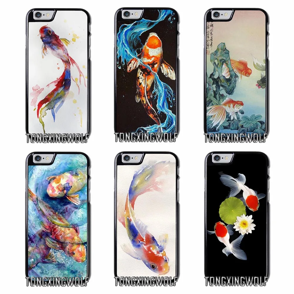 Watercolor Koi Fish Paintings Cover Case for OnePlus 3T 5T XiaoMi Redmi Note 4x 5s 3S 4A 5 Plus 6 Sony XA1 Ultra XZ1 XZ2 mini | Мобильные