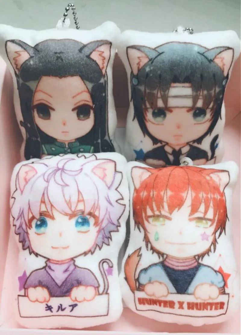 HUNTER X Kulolo Irumi Killua Hisoka Zoldyck плюшевый кукольный ремешок 2 сторонний кулон вдумчивый