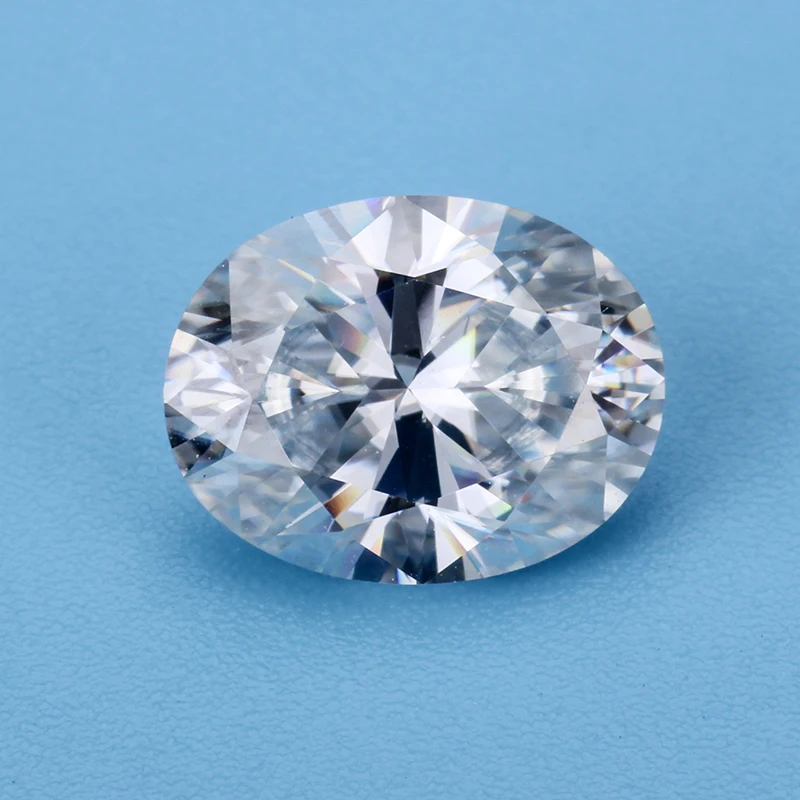 Белый цвет EF VVS Moissanite diamondts 7*9 мм лед измельченный Овальный моиссанит свободные