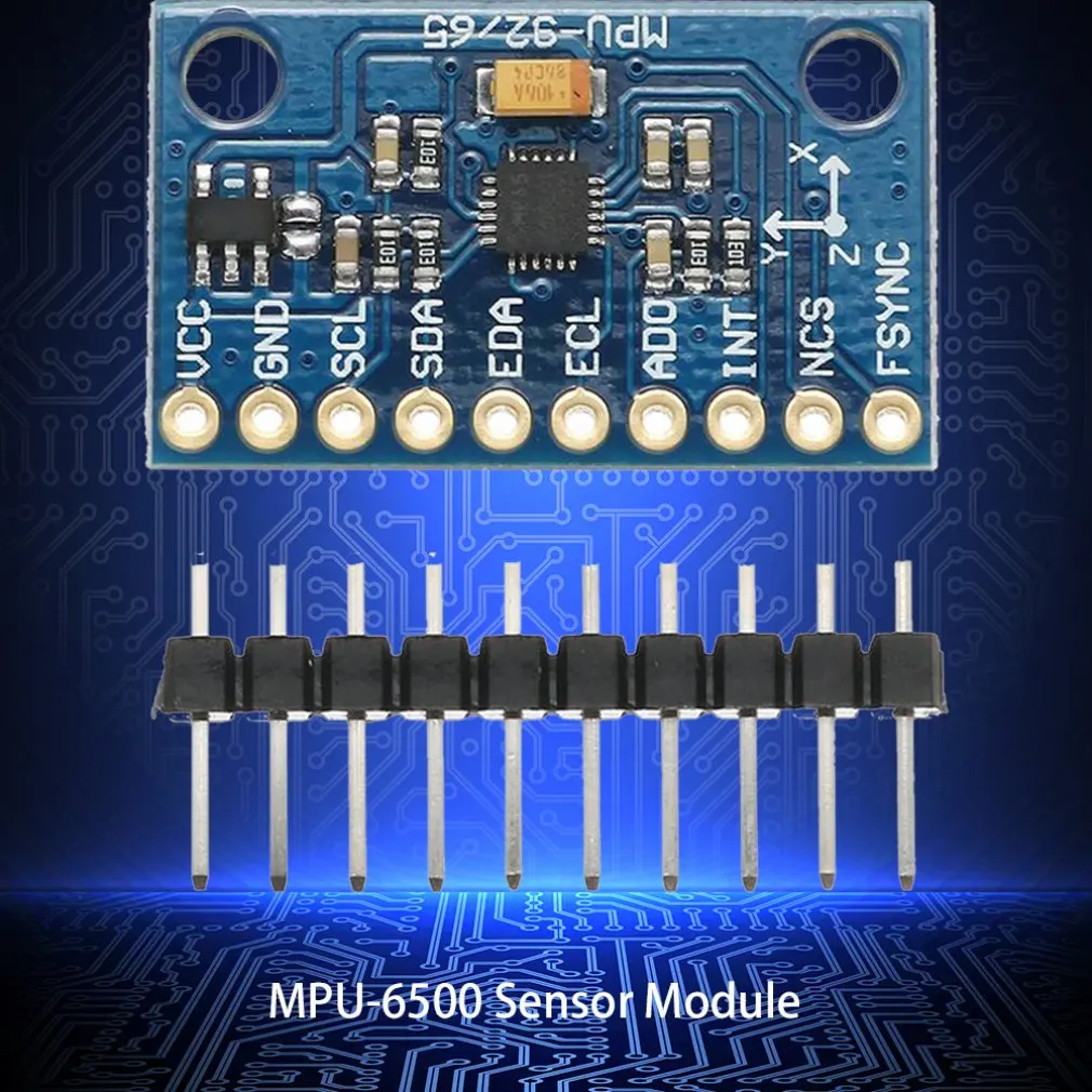 Gy-6500 Mpu6500 6dof с шестью осями 6-axis отношение ускорение гироскопа Сенсор модуль изысканный дизайн; прочный