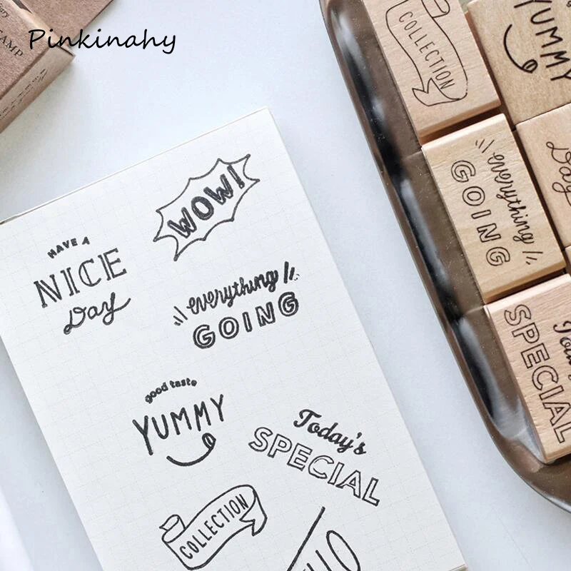 

Vintage English blessing wood stamp DIY wooden rubber stamps for scrapbooking stationery scrapbooking standard stamp