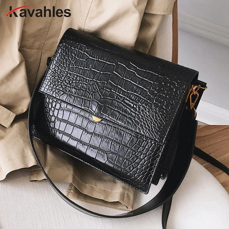 

European Fashion Simple Women's Designer Handbag New Quality PU Leather Women Tote bag Alligator Shoulder Crossbody Bags LW-211