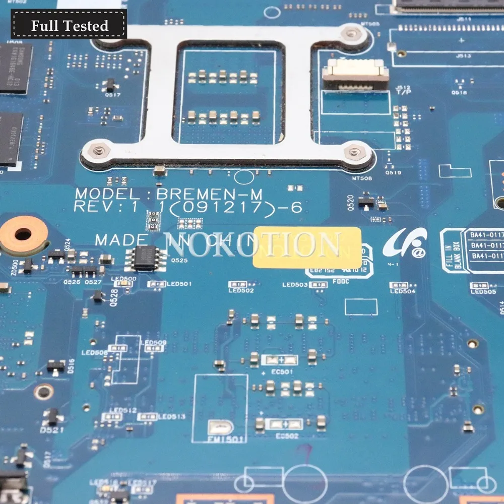 NOKOTION BA92-06145ABA92-06145B BREMEN-M основная плата для samsung NP-R780 R780 17-дюймовый ноутбук материнская плата GT330M HM55 DDR3