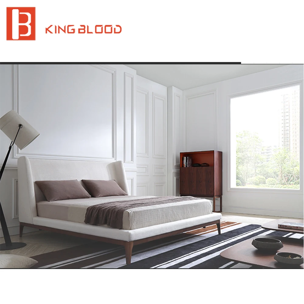 قوانغدونغ facorty أحدث تصاميم نوم الملكة حجم السرير مجموعة أثاث للبيع