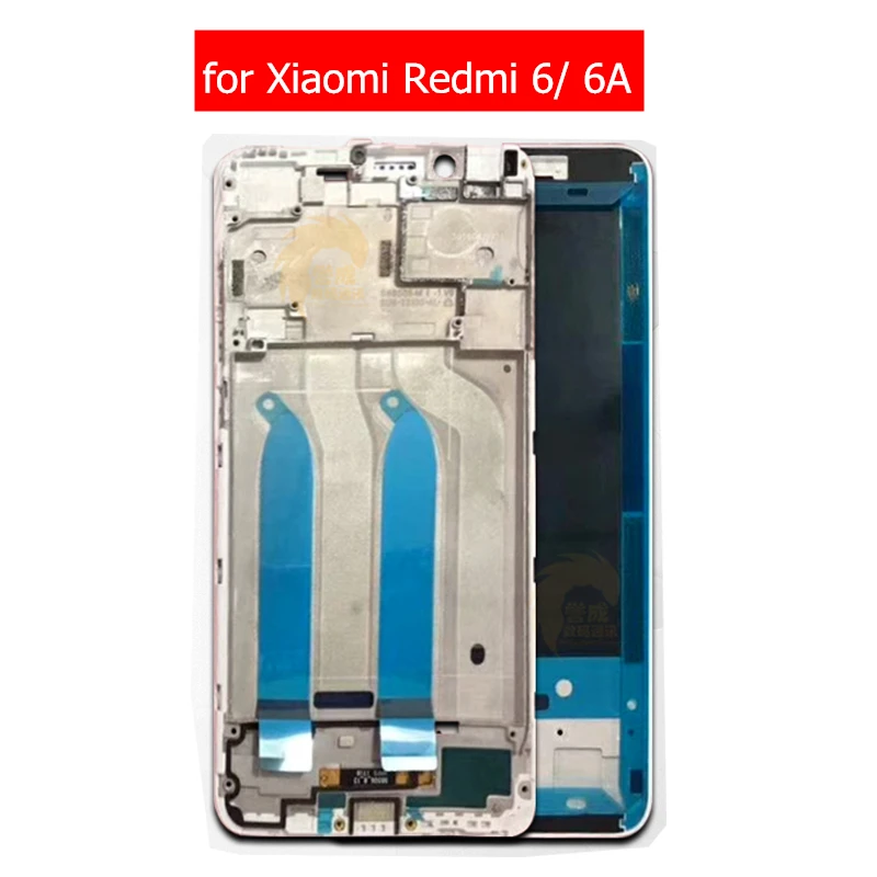 Для Xiaomi Redmi 6/6A Средний рамки поддерживающая рамка для ЖК-дисплея пластинчатый Корпус Лицевая панель ободок на батарея Запасные насадки для ремонта