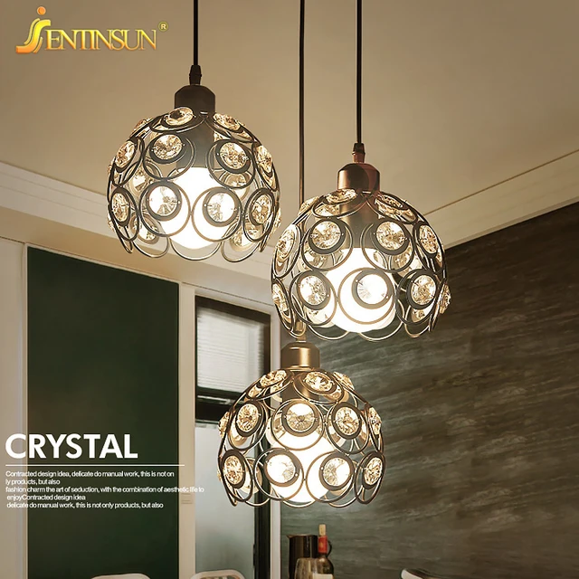 indoor hanging lights modern chrome chandelier crystals lighting ...