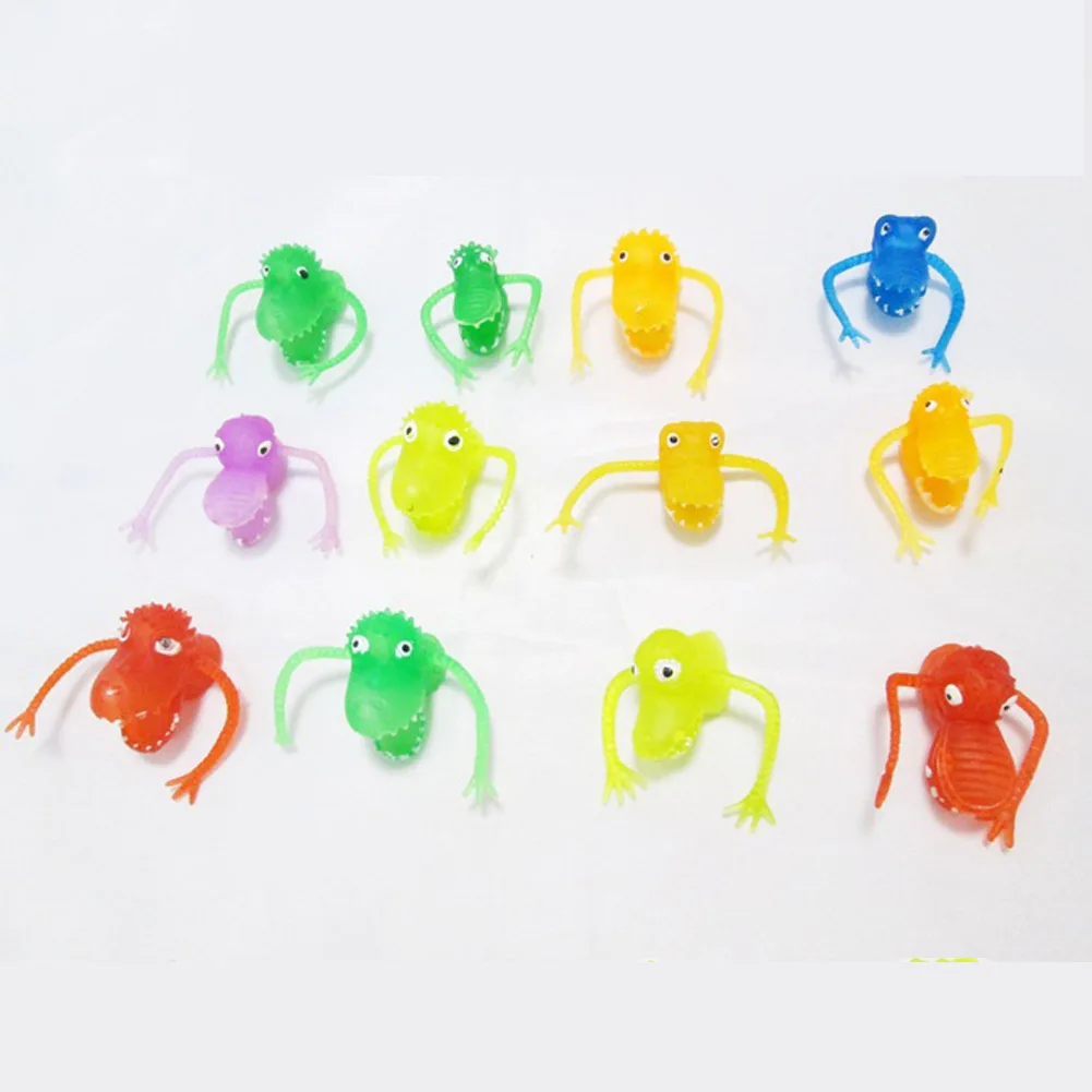Цвет случайный Роман Пластик Finger Кукольный история мини-динозавра игрушки с небольшой палец игрушки для детей Высокое качество