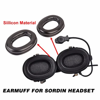 

ZTac Earmuff for Tactical Headset zSordin Headphone Ear Protector Silicon Peltor Military Airsoft Accessory Hearing Earmuff Z009