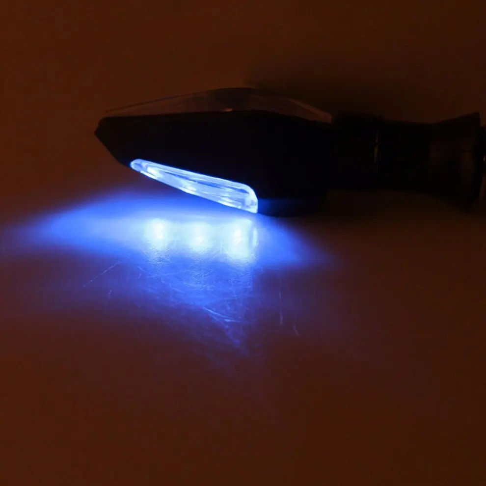 

2pcs Universal Motorcycle Turn Signal Light Double-sided Lighting 12V Super Bright LED Bulbs Light for Motorbike Off Road