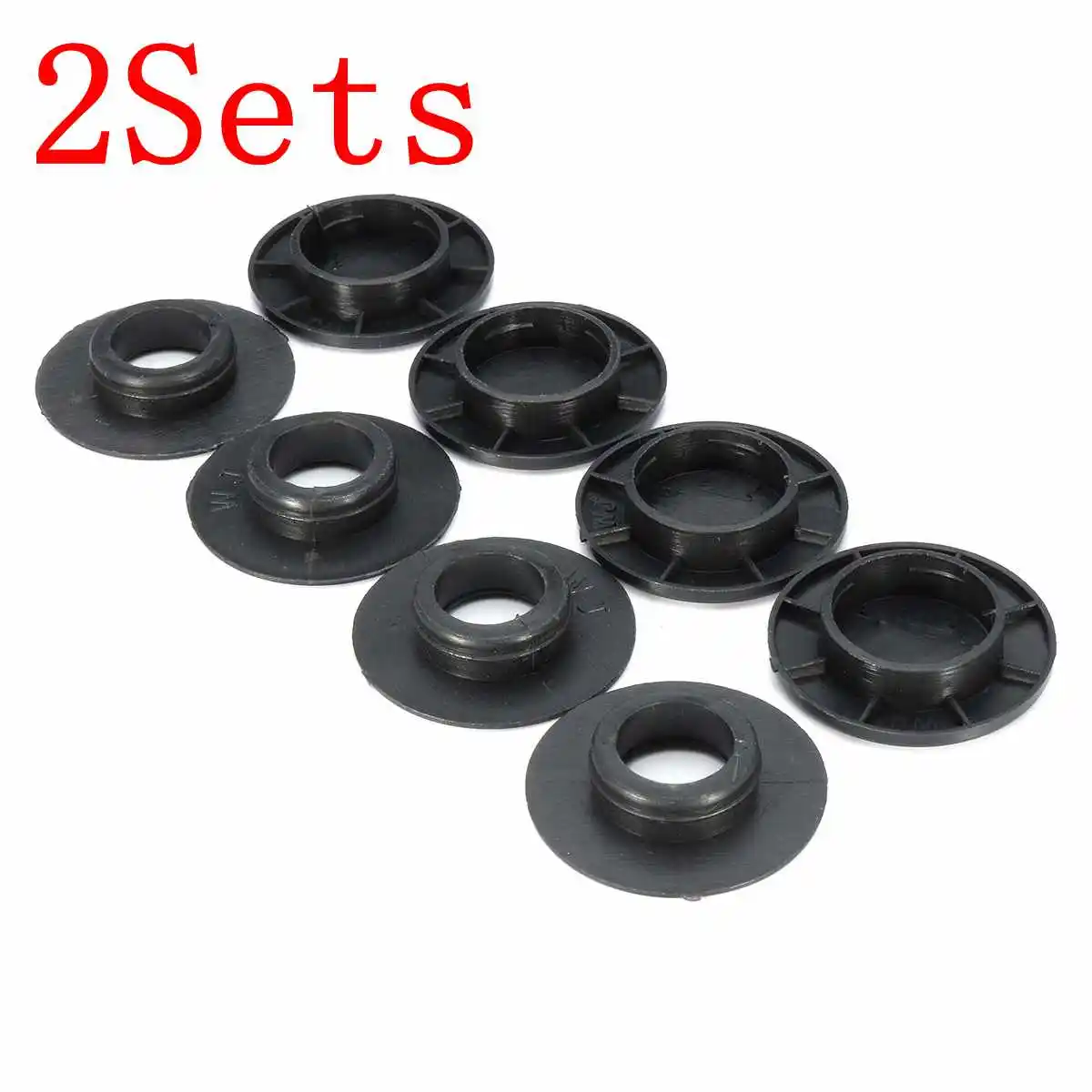 2 Sets Black Car Floor Mat Fixing Clips Holders Bq6680520 For