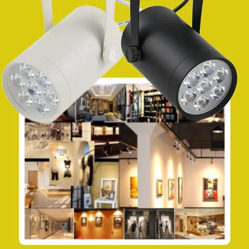 

7W Led Floodlight Spotlight Ac85- 265V Track Rail Light Spotlight Wall Lamp Track Of Light Spotlight Led Indoor Lighting