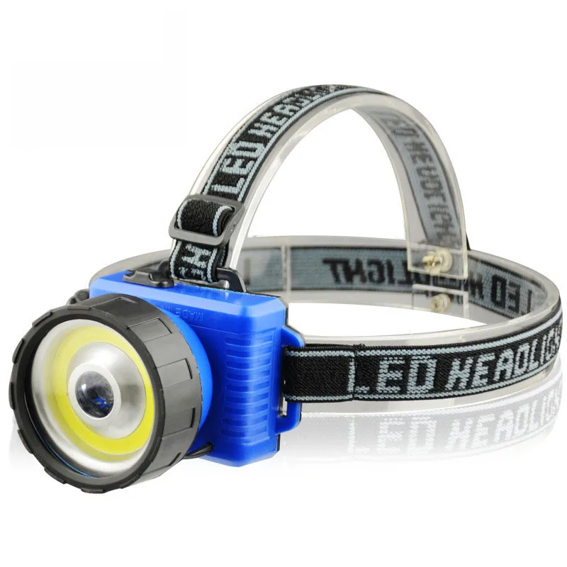 

New Ultra Bright COB LED Headlamp 2 Mode Headlamps COB Chip+led headlight Torch AA Head Torch Lanterna for Hiking Camping