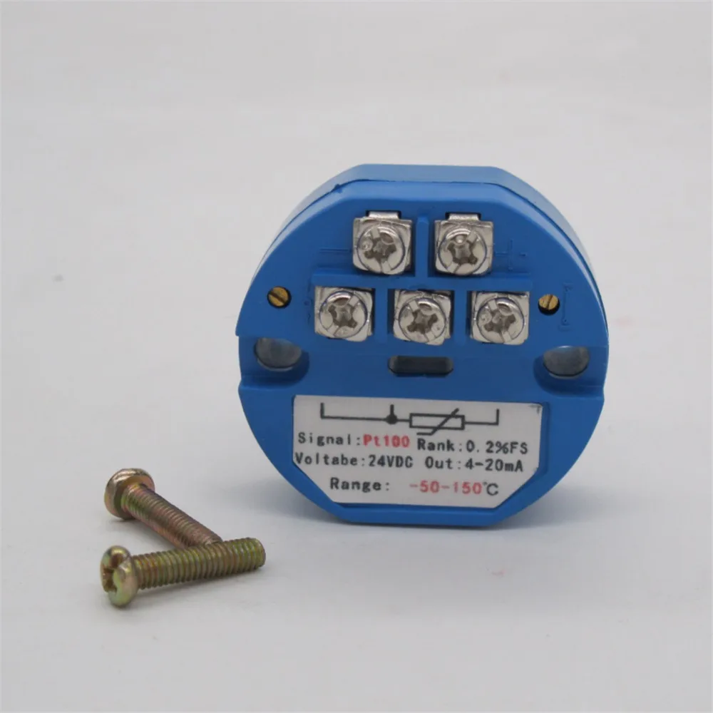 PT100 Temperature Sensor Transmitter DC 24V 0 200 Degree Range
