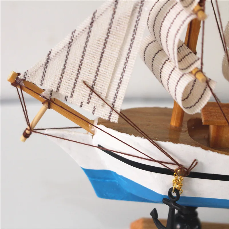 16cm sailing model home accessories smooth sailing ornaments Mediterranean ornaments marine series random color