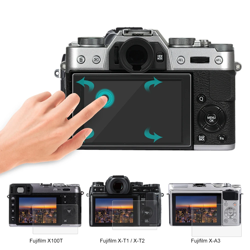 PULUZ пыленепроницаемый HD 9H 0 3 мм закаленное ЖК экран протектор для Fujifilm X 70/T10/T20/T1/T2/A3