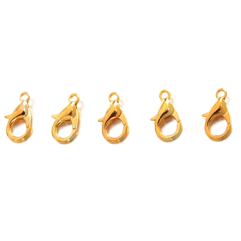 

50PCS clasps carabiners 12X6mm gold