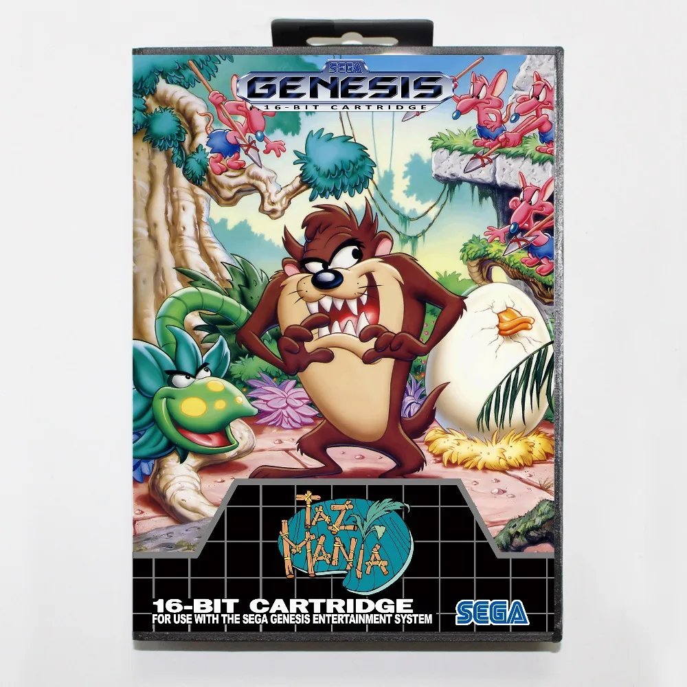 

Taz Mania 16 Bit MD Game Card Include Retail Box For Sega Genesis & Mega Drive