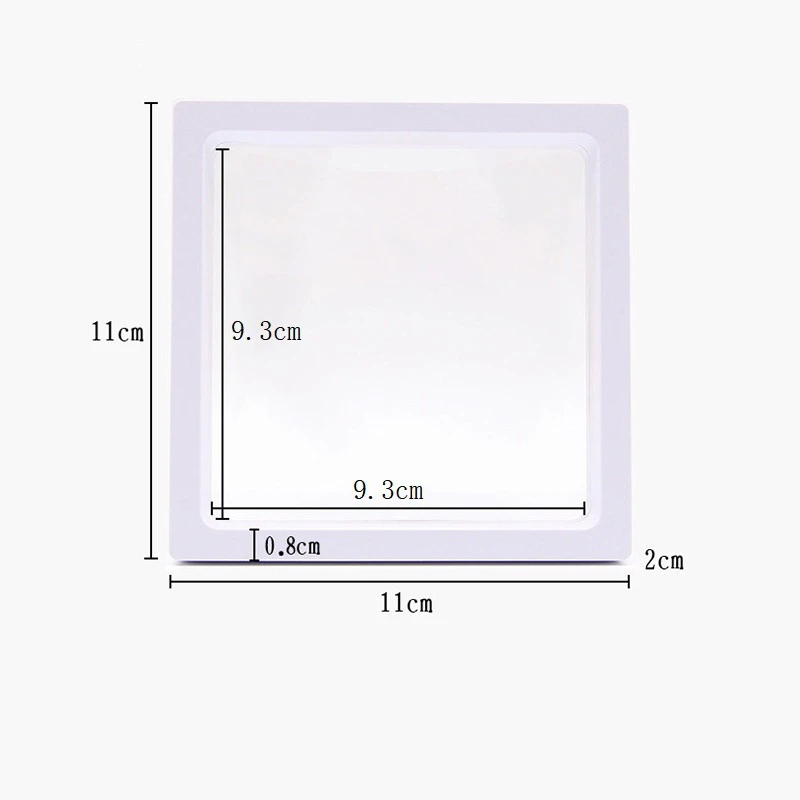 Дисплей ювелирных изделий, показывающий розничную коробку 11*11 см для создания баланса прозрачного подвесного плавающего держателя