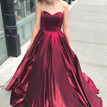 Дешевые бордовые вечерние платья для любимой Простые Длинные вечерние платья платье для особых случаев