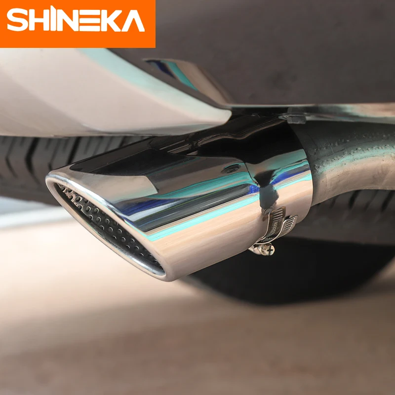 SHINEKA общего назначения Нержавеющая сталь заднего круглый глушитель автомобиль хвост горло лайнер трубы Аксессуары для Toyota 4runner
