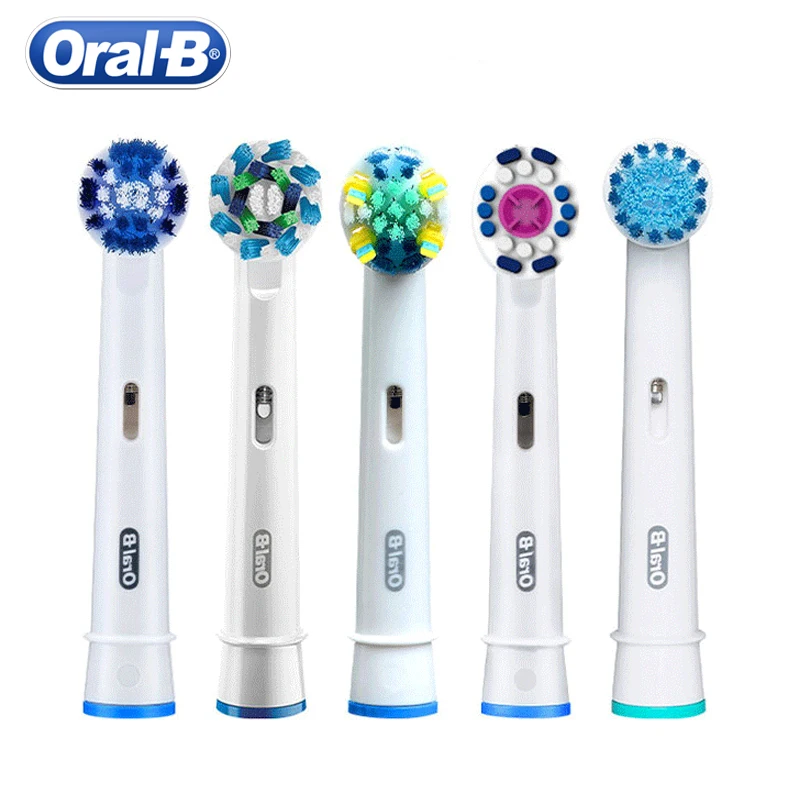 Genuíno oral b escova de dentes elétrica substituível cabeça para rotação tipo vitalidade escova de dentes elétrica higiene oral 5 cabeça diferente