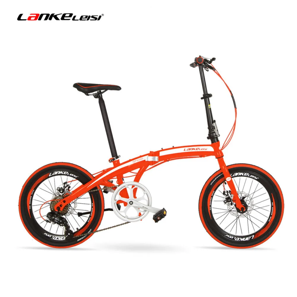 

QF600G 20 Inches Folding Bicycle, 7 Speeds Folding Bike, High-carbon Steel Frame, BMX, Both Disc Brakes