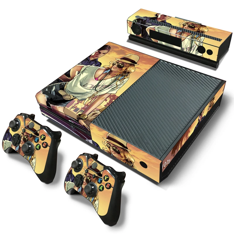 

Free Drop Shipping Styles Stickers GTA V 5 For Microsoft Xbox one Console Skins Vinyl Sticker Protector Wrap For Xbox one Contr