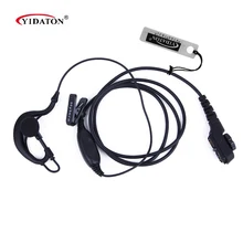 Two Way Radio Accessories G-Shape Earphone Earhook Earpiece Mic PTT for HYT Hytera PD780 Ham Radio Walkie Talkie HF Transceiver