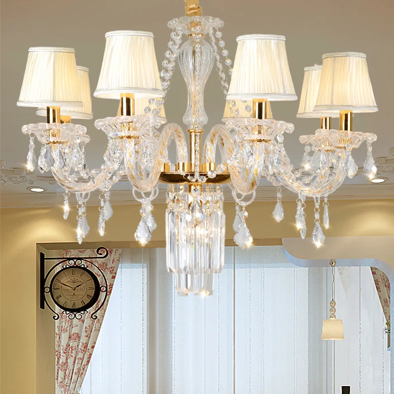 Modern Crystal Led Chandelier Luxury Lighting Fixture Home Decor Glass