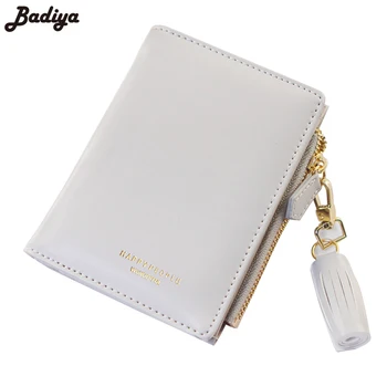 

New Brief Design Ladies Wallets Bifold Tassel Women Wallet PU Leather Female Short Credit Card Holder Purse