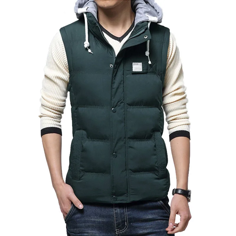 2016 new arrival hot sale winter men's casual down cotton hooded padded